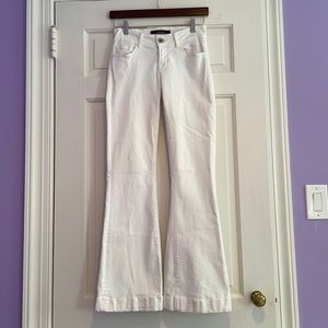 J Brand boot cut white jeans
